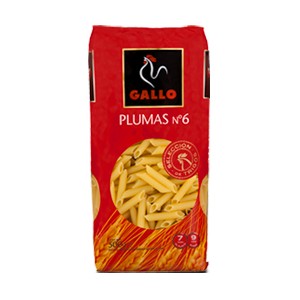Macarrones Pluma Nº6 Gallo 500 Gramos